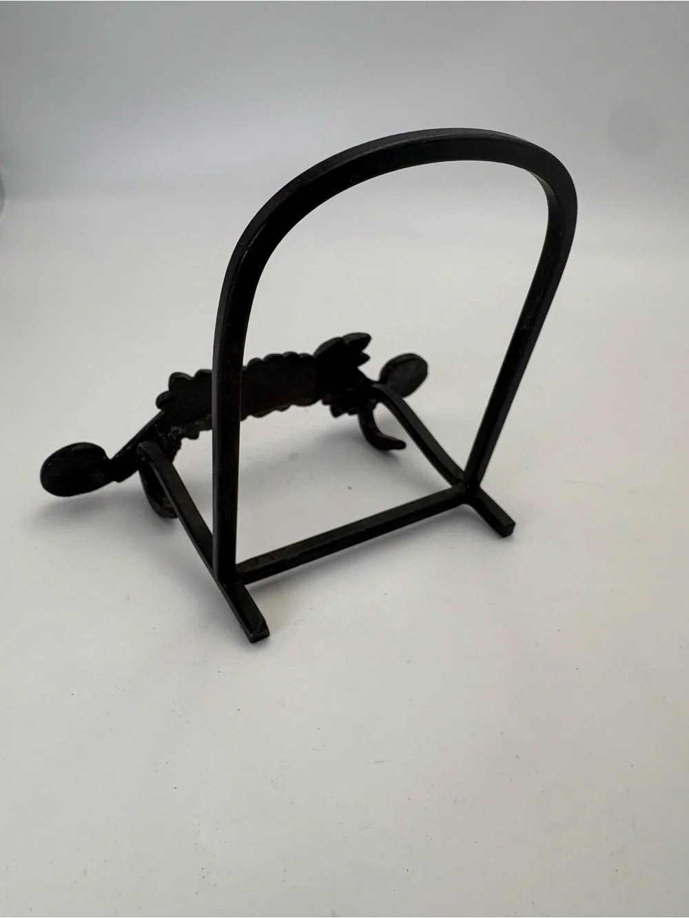 Vintage Decorative Cast Iron Stand or Easel - Black